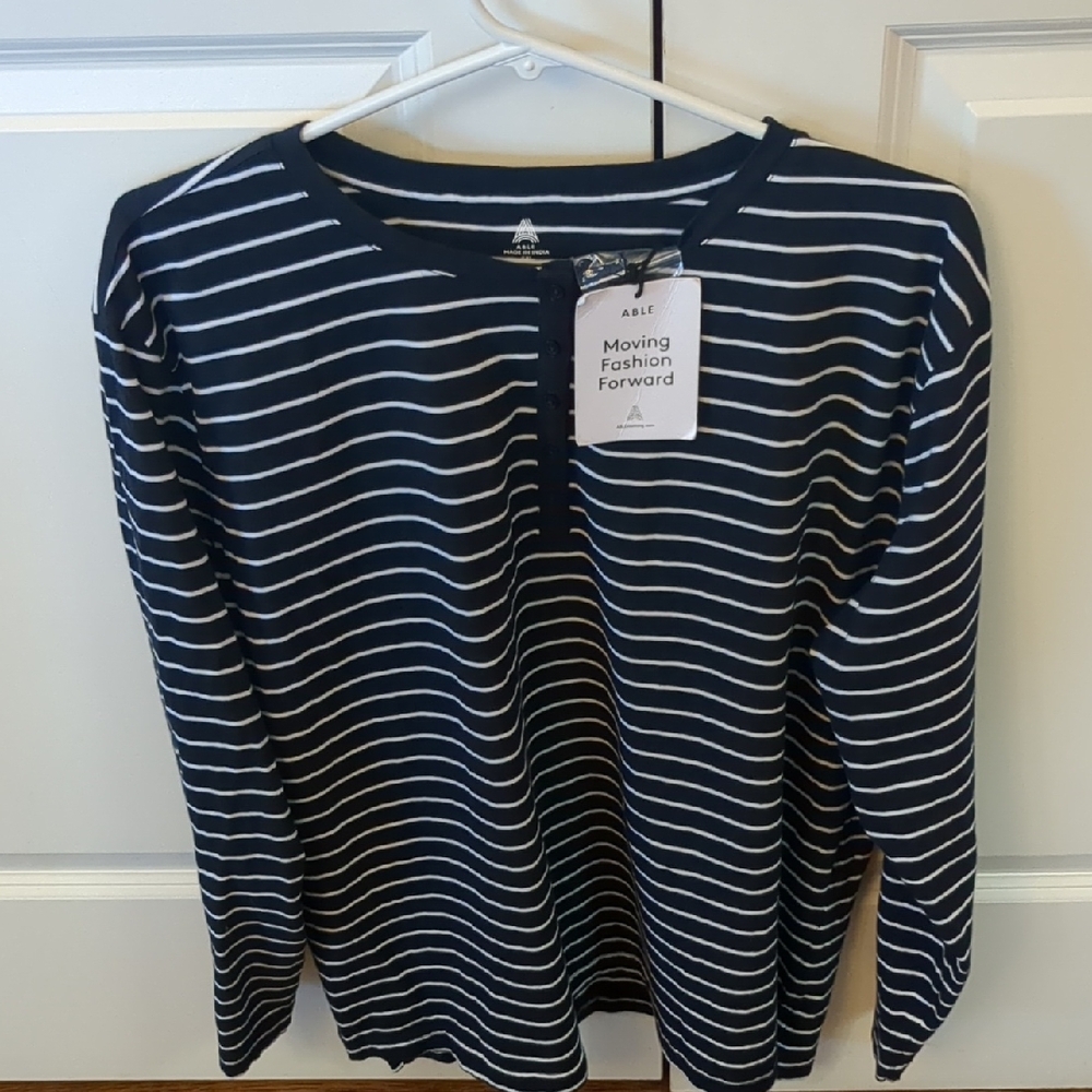Able Long Sleeve Newport Stripe Tee